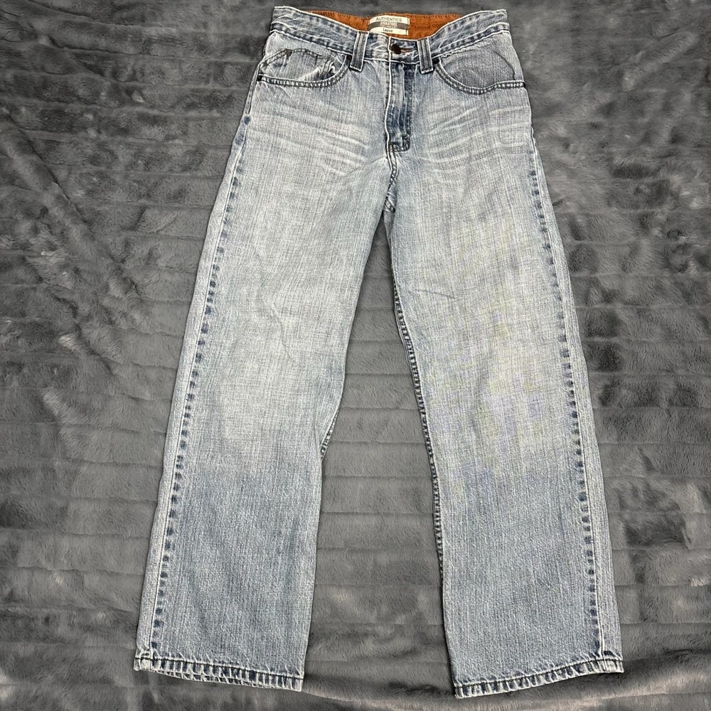 Levi Strauss Signature Authentics Loose Fit Light Wash Jeans 16 Reg 7984